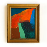 Orange and Teal Original Painting