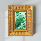 Chinoiserie Landscape in Green Original Painting