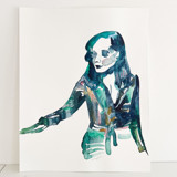 Woman in Green Original Painting