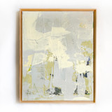 Small Gray Texture Original Mixed Media