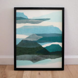 mountainous haze one Original Mixed Media