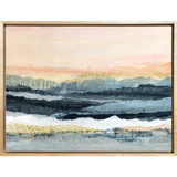 Dusk Reflections Landscape Original Mixed Media