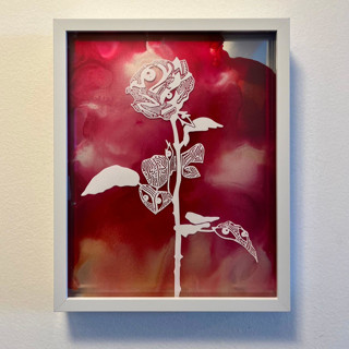 Rose Original Mixed Media