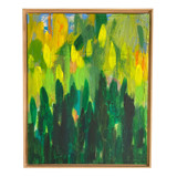 Blooming Parking Strip Original Mixed Media