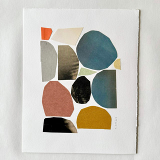 Paper Mosaic 5 Original Mixed Media