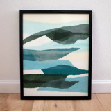 mountainous haze two Original Mixed Media