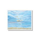 Sunset at the Beach Original Mixed Media