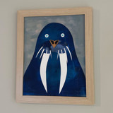 Walrus Whisper Original Mixed Media