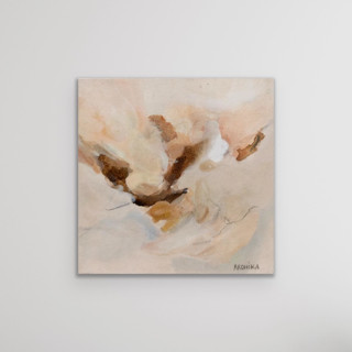 AfterGlow (8″ X 8″)- Abstract Painting Original Mixed Media