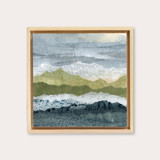 Billowing Ridges Original Mixed Media