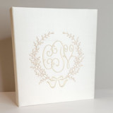Wedding Memory Book — Ivory Silk w/Accent Wedding Albums and Scrapbooks