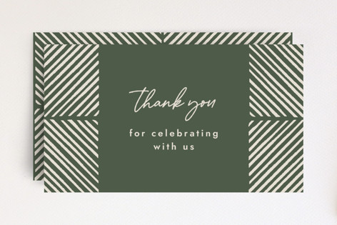 Herringbone Frame Favor Tag Non-Custom Mini Cards