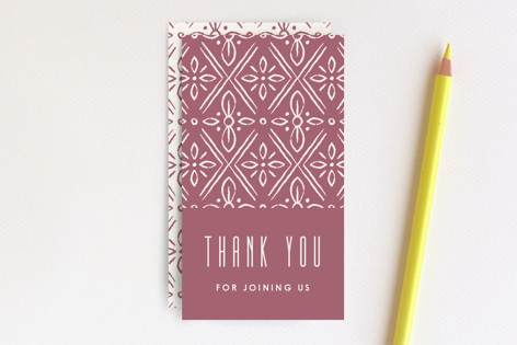 Diamond Monogram Favor Tag Non-Custom Mini Cards