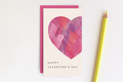 Painterly Heart Gift Tag Non-Custom Mini Cards