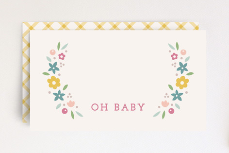 Serafina Baby Shower Place Card Non-Custom Mini Cards