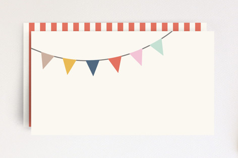 Circus Bunting Place Card Non-Custom Mini Cards