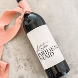 Personalized Bridesmaid Gift Wine Label Bridesmaid gifts
