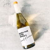 Maid of Honor Gift Wine Label | Pairs well with being a Maid of Honor Bridesmaid gifts