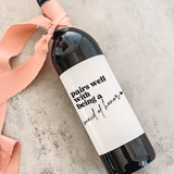 Maid of Honor Gift Wine Label | Pairs well with being a Maid of Honor Bridesmaid gifts