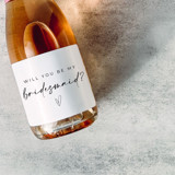 Bridesmaid Gift Wine Label | Will you be my Bridesmaid? Bridesmaid gifts