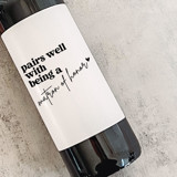 Matron of Honor Gift Wine Label | Pairs well with being a Matron of Honor Bridesmaid gifts