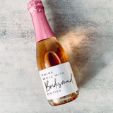 Pairs well with Bridesmaid Duties Proposal Wine Label Bridesmaid gifts