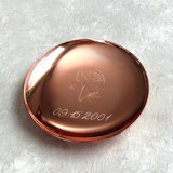Engraved Jewelry Dish Birth Flower Bridesmaid gifts