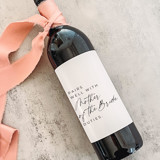 Mother of the Bride Gift Wine Label | Pairs well with Mother of the Bride Duties Bridesmaid gifts