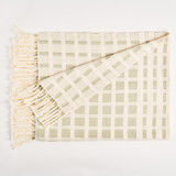 Baru Small Throw  Sage Green Blankets and Throws