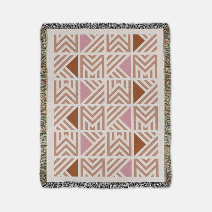 Throw Blanket Quartz Multi Blankets and Throws by Karbon