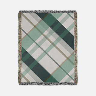 Holiday Plaid-Mint Blankets and Throws