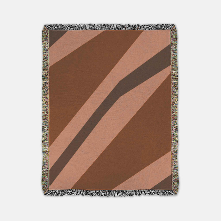 Zeze Throw Blanket Copper Multi Blankets and Throws by Karbon Market