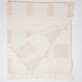 Sumapaz Large Throw in Nieve Cream Blankets and Throws