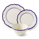 Jane 12 Piece Dinnerware Set with Cereal Bowl Dining Bowls