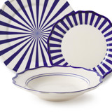 Mixed 12 Piece Dinnerware Set with Pasta Bowl 1 Dining Bowls