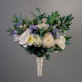 White Blue Bridal Classic Bouquet Bouquets