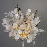 White Orchid Boho Bridal Bouquet Bouquets