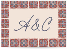 Block Print Tile Mini Enclosure Cards