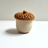 Brown and Beige Acorn Candle Candles & Holders