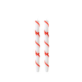 Red Coquette Taper Candles - Set of 2 Candles & Holders