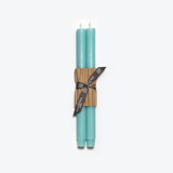 12" Church Tapers (pair) Robin's Egg Blue Candles & Holders
