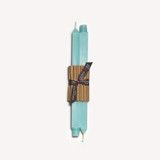 12" Square Tapers (pair) Robin's Egg Blue Candles & Holders