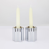 Candle Holders - Chrome Candles & Holders