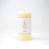 3x6 Inch, Natural White, Beeswax Pillar Candle Candles & Holders