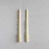 SET OF 2 - SPINDLE LEG TAPERS // CATHEDRAL Candles & Holders