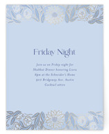 Blooming Mitzvah Foil-Pressed Mitzvah Direction Cards