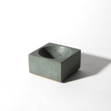 Square Incense Holder - Dark Green Terrazzo Decorative Object