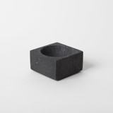 Square Incense Holder - Black Terrazzo Decorative Object