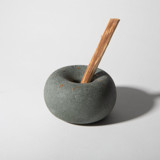 Palo Santo Holder - Dark Green Terrazzo Decorative Object