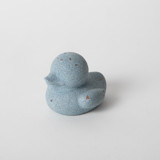 Light Blue Terrazzo Mini "Rubber" Ducky Decorative Object